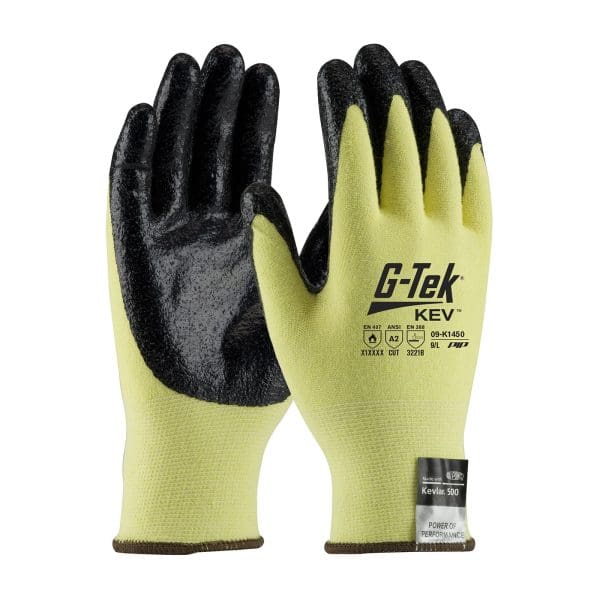 Seamless Knit DuPont™ Kevlar® / Elastane Glove with Nitrile Coated Smooth Grip on Palm & Fingers - Vend-Ready - Image 2