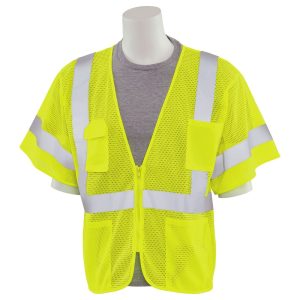 S663P CL 3 SAFETY VEST JAUNE CITRON HV
