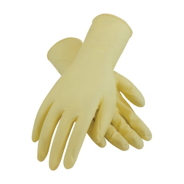 Single Use Class 10 Cleanroom Latex Glove with Fully Textured Grip - 12" - Image 2