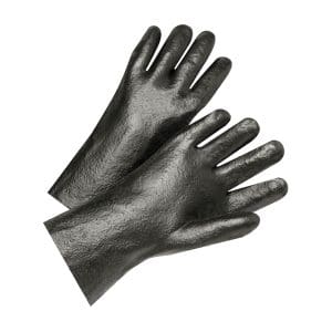 PVC Dipped Glove with Interlock Liner and Semi-Rough Finish  -  10" Length
