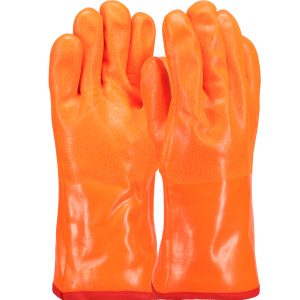 PVC Dipped Glove with Insulated Foam Liner and Rough Finish - 12" Length
