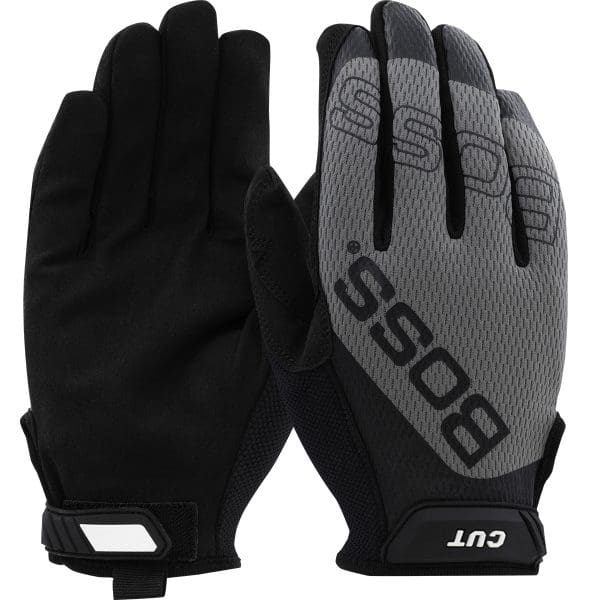 Synthetic Microfiber Palm with Mesh Fabric Back and Para-Aramid Cut Lining