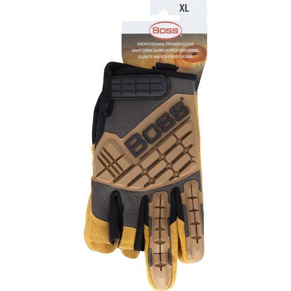 Premium Pigskin Padded Leather Palm with Mesh Fabric Back and TPR Impact Protection - Image 2