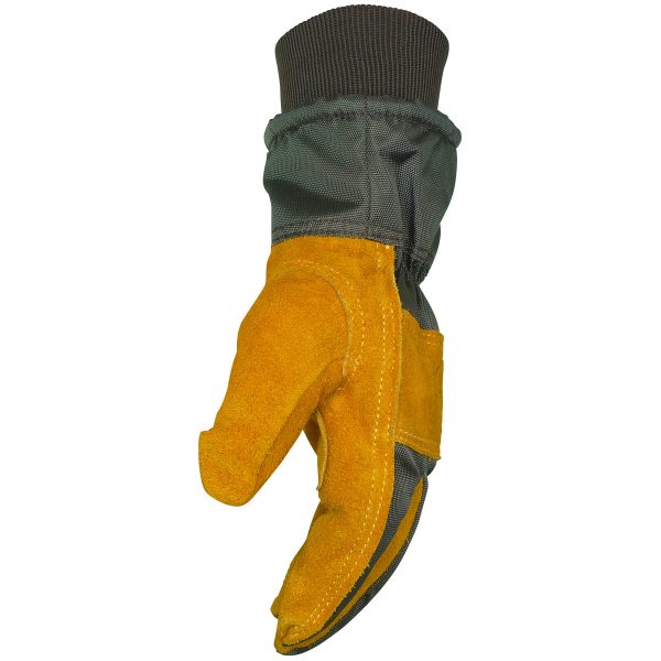 Premium Cowhide Leather Palm Glove with Wind Resistant Fabric Back - Heatrac® Insulation - Image 3