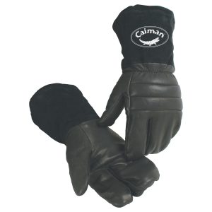 Premium Goat Grain Leather Glove with Polapile™ Insulation - Gauntlet Split Cowhide Cuff