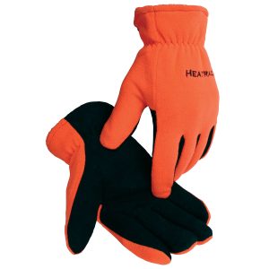 Premium Deerskin Split Leather Palm with Fleece Back and Heatrac® II Insulation