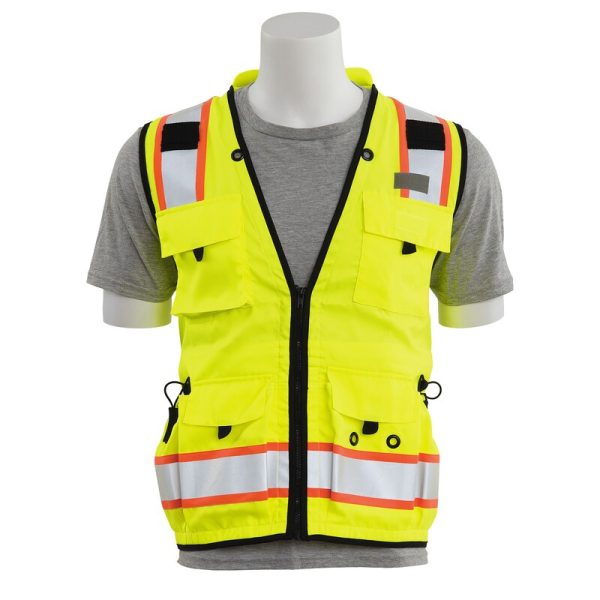 S252C CL 2 DELUXE SURVEYOR VEST JAUNE CITRON HV
