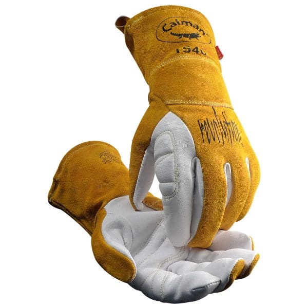 Premium Goat Grain TIG/Multi-Task Welder's Glove with Split Cowhide Back - 4" Kontour Wrist™ Cuff