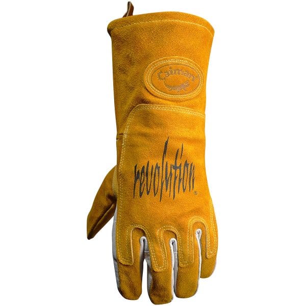 Superior Pig Grain MIG/Stick Welder's Glove with FR Cotton Fleece Lining and Heat Shield - Image 2