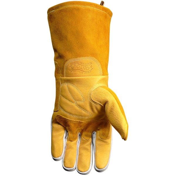 Superior Pig Grain MIG/Stick Welder's Glove with FR Cotton Fleece Lining and Heat Shield - Image 3