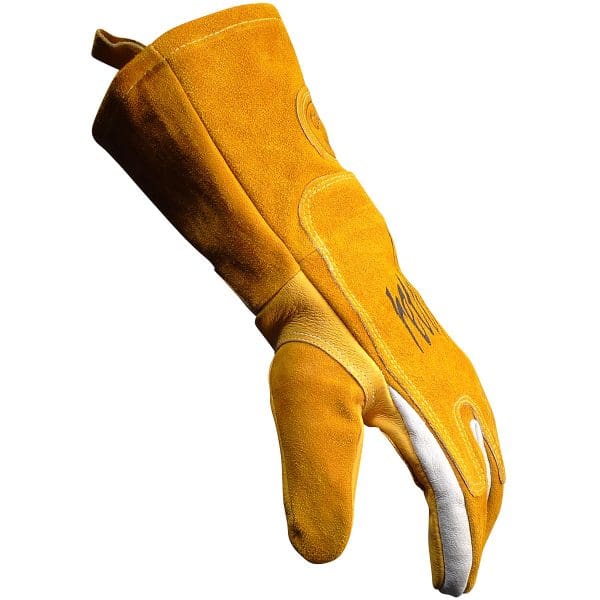 Superior Pig Grain MIG/Stick Welder's Glove with FR Cotton Fleece Lining and Heat Shield - Image 4