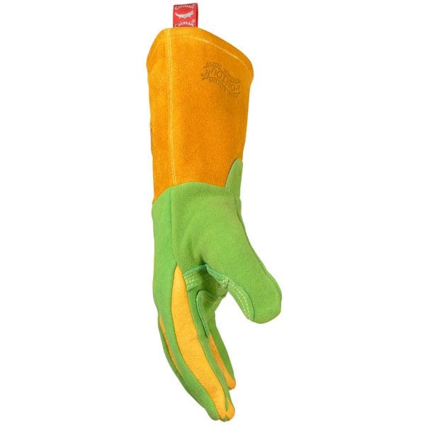 Premium Wasabi Green Split Deerskin MIG/Stick Welder's Glove with FR Foam/Fleece Insulation - Image 3