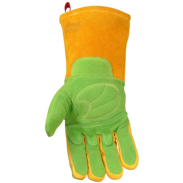 Premium Wasabi Green Split Deerskin MIG/Stick Welder's Glove with FR Foam/Fleece Insulation - Image 4