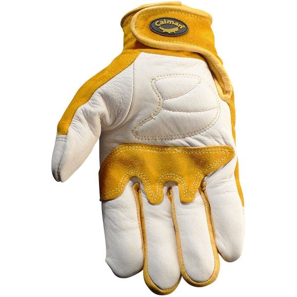 Premium Cow Grain TIG/MIG Welder's Gloves with Split Cowhide Back - Hook & Loop Closure - Image 3