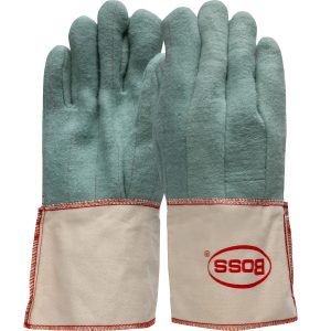 2-Ply Hot Mill Nap-Out Green W Gauntlet Cuff Straight Thumb