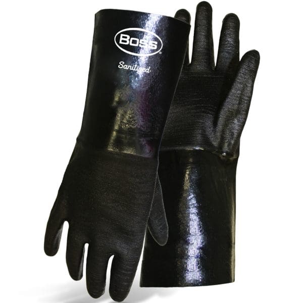 14" Long Heavyweight Neoprene with Interlock Lined and Crinkle Grip