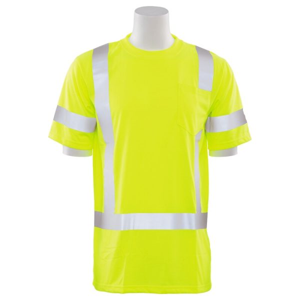 9801S CL 3 JERSEY KNIT SHORT SLEEVE TEE JAUNE CITRON HV
