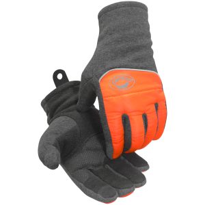 Hi-Vis Polyester Fleece Glove with Micro-Dot Patch Grip and Thermal Lining - Touchscreen Compatible