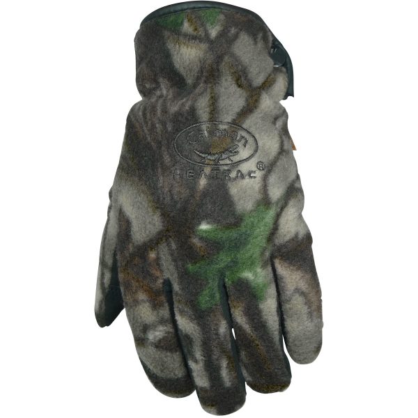 Synthetic Leather Palm Glove with Camouflage Fleece Back and Heatrac® Insulation - Image 2