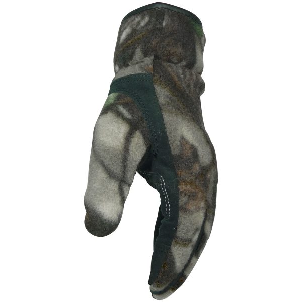 Synthetic Leather Palm Glove with Camouflage Fleece Back and Heatrac® Insulation - Image 3
