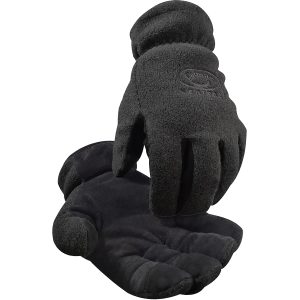 Deerskin Leather Palm Glove with Fleece Back and Heatrac® Insulation