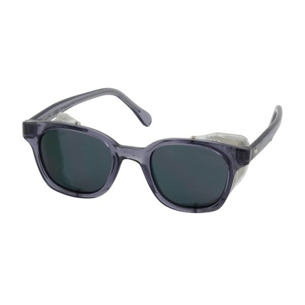 Full Frame Safety Glasses with Smoke Frame, Gray Lens and Anti-Scratch Coating