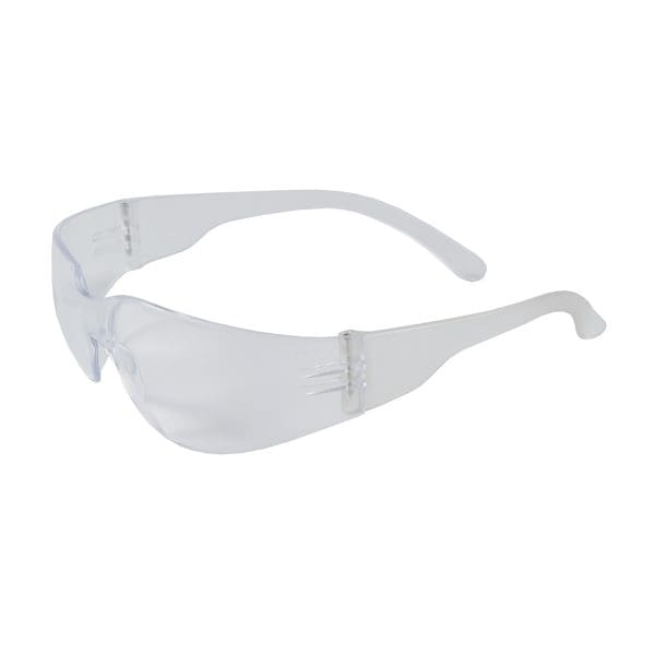 Rimless Safety Glasses with Clear Temple, Clear Lens and Anti-Scratch Coating