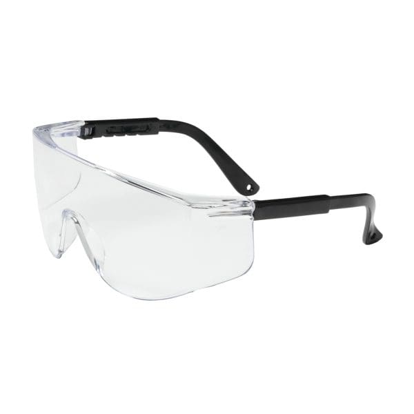 OTG Rimless Safety Glasses with Black Temple, Clear Lens and Anti-Scratch Coating