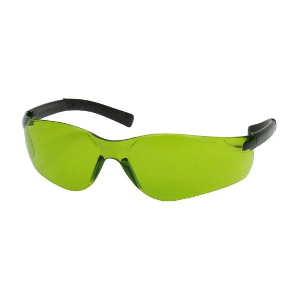 Rimless Safety Glasses with Black Temple and IR Filter Shade 1.7 Lens