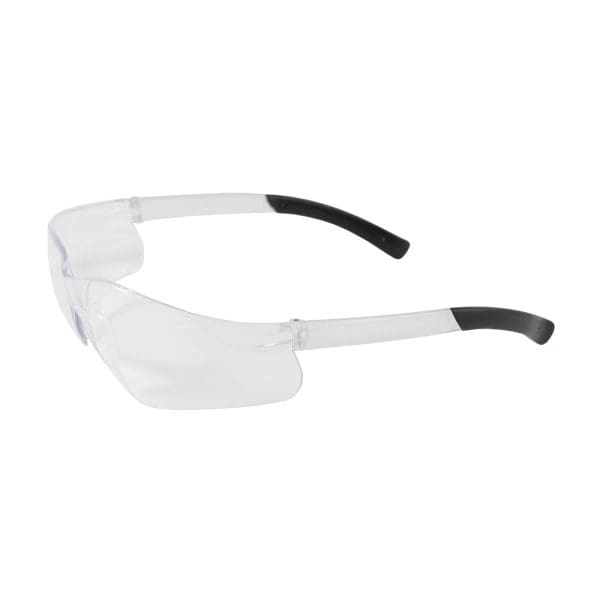 Rimless Safety Glasses with Clear Temple and Clear Lens