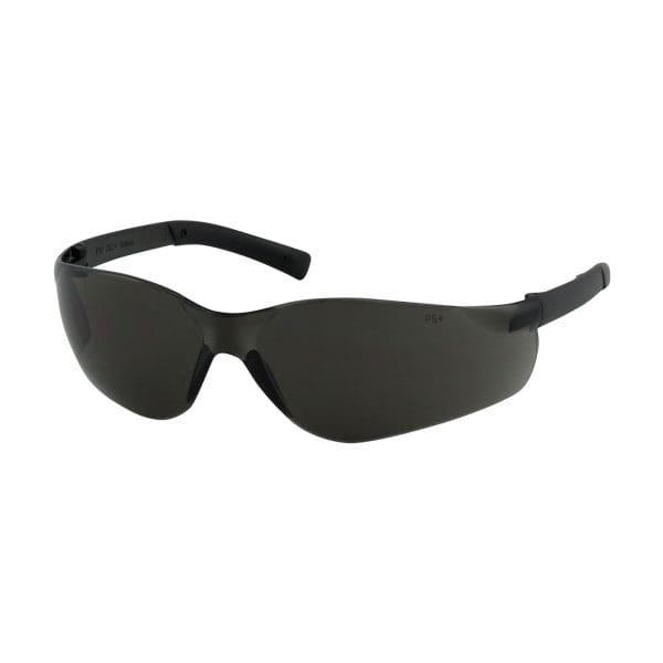 Rimless Safety Glasses with Dark Gray Temple, Gray Lens and Anti-Scratch / Anti-Fog Coating