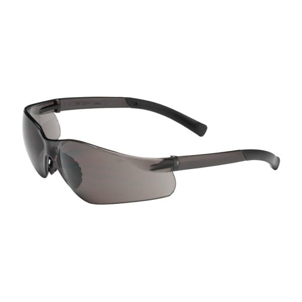 Rimless Safety Glasses with Black Temple, Gray Lens and Anti-Scratch / Anti-Fog Coating