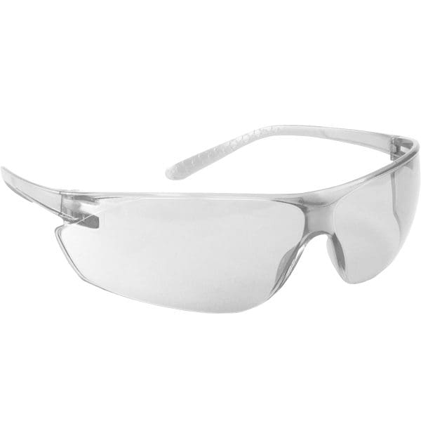 Rimless Safety Glasses with Clear Temple, Clear Lens and Anti-Scratch / Fogless® 3Sixty™ Coating