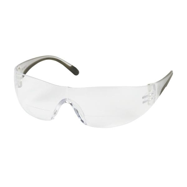 Rimless Safety Readers with Clear Temple, Clear Lens and Anti-Scratch Coating - +1.25 Diopter