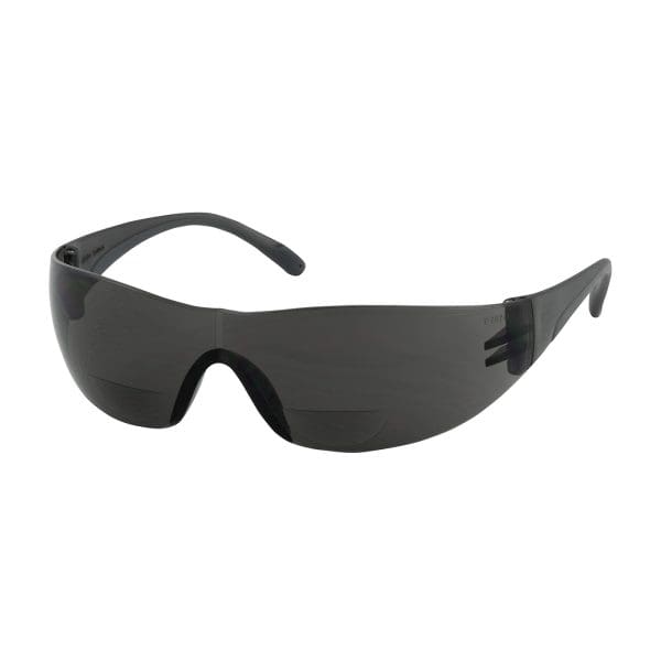 Rimless Safety Readers with Gray Temple, Gray Lens and Anti-Scratch Coating - +1.50 Diopter