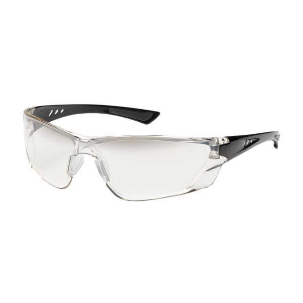 Rimless Safety Glasses with Gloss Black Temple, Gradient Lens and Anti-Scratch / Anti-Fog Coating