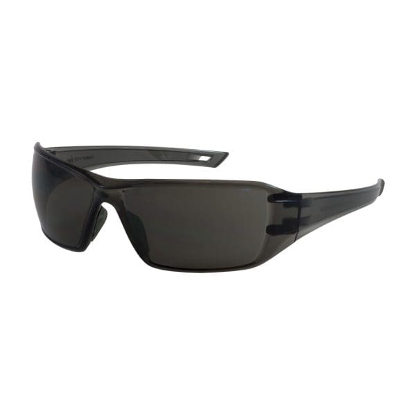 Rimless Safety Glasses with Gray Temple, Gray Lens and Anti-Scratch / FogLess® 3Sixty™ Coating