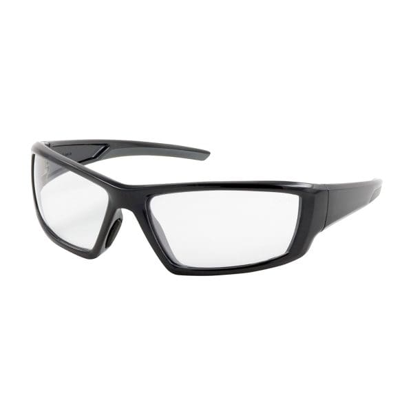 Full Frame Safety Glasses with Black Frame, Clear Lens and Anti-Scratch / Anti-Fog Coating