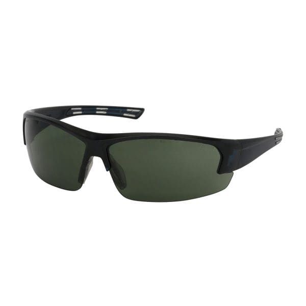 Semi-Rimless Safety Glasses with Dark Blue Frame, Green Lens and FogLess® 3Sixty™ Coating