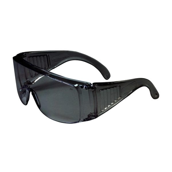 OTG Rimless Safety Glasses with Gray Temple, Gray Lens and Anti-Scratch Coating