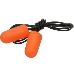 Disposable Soft Polyurethane Foam Corded Ear Plugs - NRR 32 / SNR 38