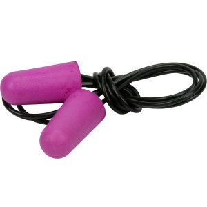 Compact Disposable Soft Polyurethane Foam Corded Ear Plugs - NRR 28 / SNR 37