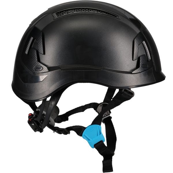 Type II Non-Vented Industrial Climbing Helmet, ABS Shell, EPP Foam Impact Liner, Wheel Ratchet Adjustment and 4-Point Chin Strap - Image 3