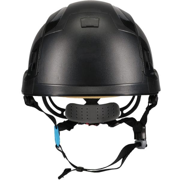 Type II Vented Industrial Climbing Helmet, ABS Shell, EPP Foam Impact Liner, Wheel Ratchet Adjustment and 4-Point Chin Strap - Image 2