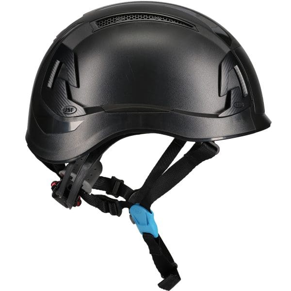 Type II Vented Industrial Climbing Helmet, ABS Shell, EPP Foam Impact Liner, Wheel Ratchet Adjustment and 4-Point Chin Strap - Image 3
