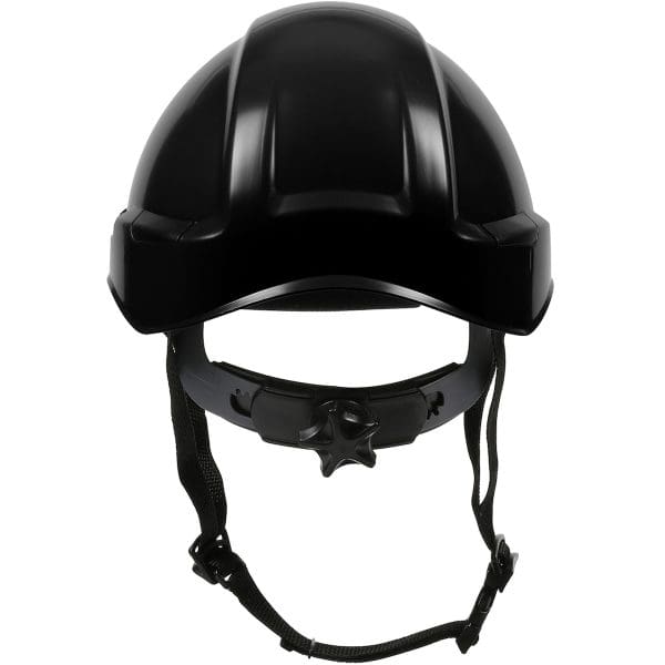 Industrial Climbing Helmet with Polycarbonate / ABS Shell, Nylon Suspension, Wheel Ratchet Adjustment and 4-Point Chin Strap - Image 4