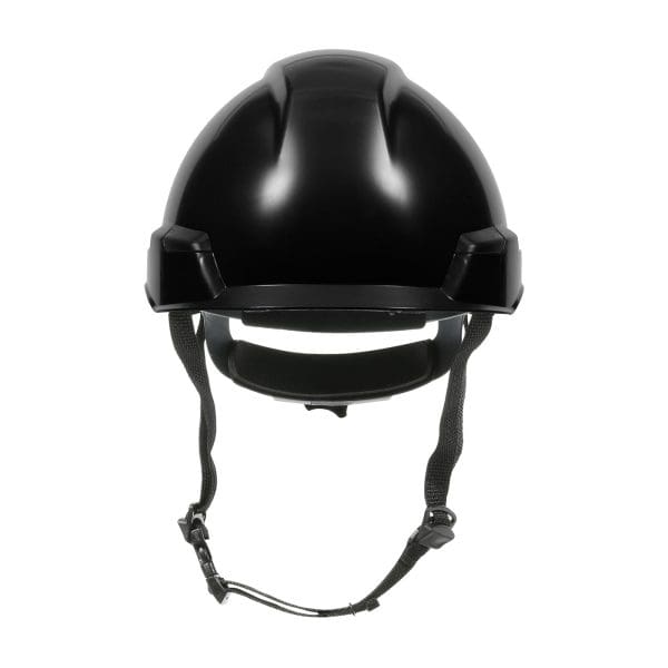 Industrial Climbing Helmet with Polycarbonate / ABS Shell, Hi-Density Foam Impact Liner, Nylon Suspension, Wheel Ratchet Adjustment and 4-Point Chin Strap - Image 3