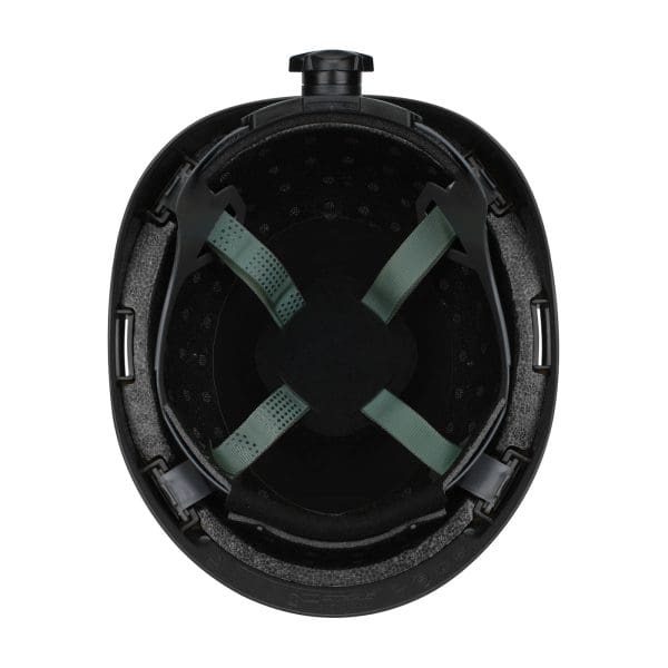Industrial Climbing Helmet with Polycarbonate / ABS Shell, Hi-Density Foam Impact Liner, Nylon Suspension, Wheel Ratchet Adjustment and 4-Point Chin Strap - Image 5