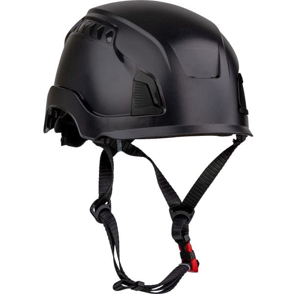 Industrial Climbing Helmet, Type I, ABS Shell, EPS Foam Impact Liner, Wheel Ratchet Adjustment, with 4-Point Chin Strap