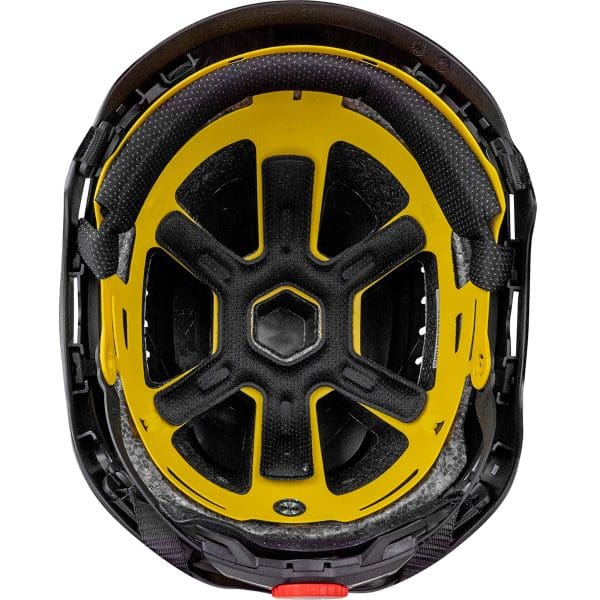 Vented, Industrial Climbing Helmet with Mips® Brain Protection System for Industrial Safety Helmets, ABS Shell, EPS Foam Impact Liner, HDPE Suspension, Wheel Ratchet Adjustment and 4-Point Chin Strap - Image 5